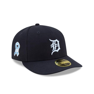 Blue Detroit Tigers Hat - New Era MLB Father's Day Low Profile 59FIFTY Fitted Caps USA1528734